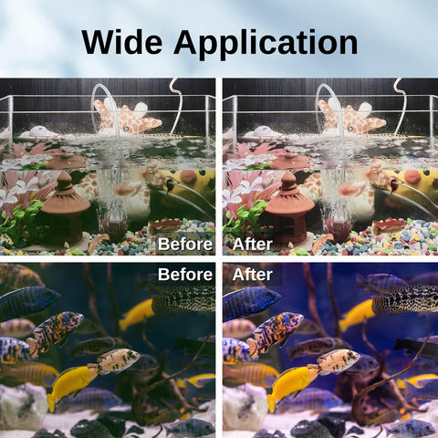 XpertMatic Aquarium Sterilizer UV Light, 5W Mini Submersible Sanitizer with Timer Aquarium