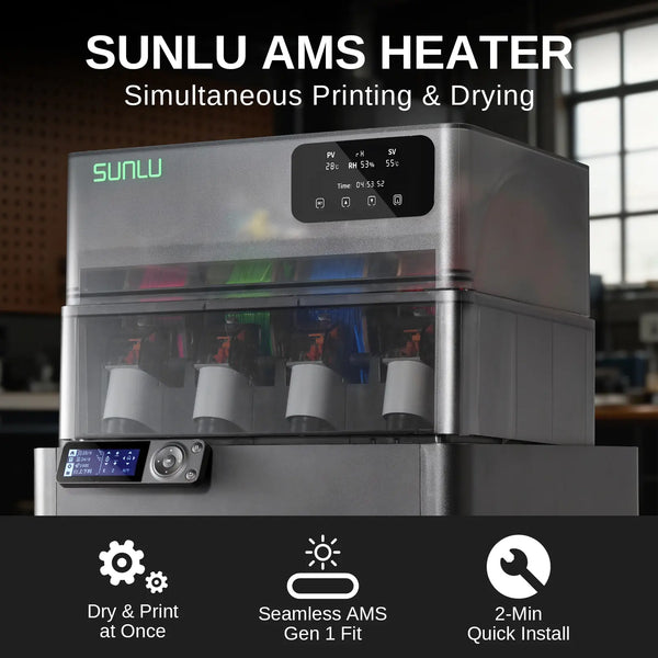 SUNLU AMS Heater bambu lab p1s用 AMS Heater for Bambu Lab AMS Gen 1, Simultaneous Filament Drying