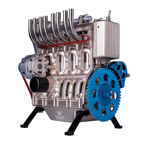 DM13, 4 Cylinder DIY Engine Model Kit that Runs, STEM Education