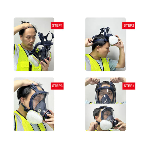 Reusable Respirator Mask Gas Protection, Full Face, Half Face
