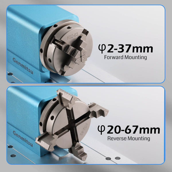 Genmitsu Rotary Module Kit for PROVerXL 4030, 6050 Plus CNC Router