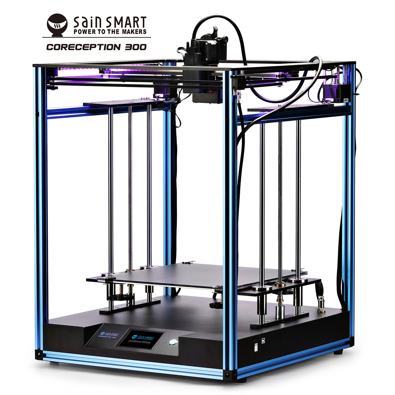 SainSmart Coreception 3D Printer Dual Z Axis, 3.5 inch HD Touch Screen