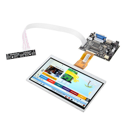 [Discontinued] 7" LCD Display AT070TN90 with HDMI VGA Controller Board for Raspberry Pi