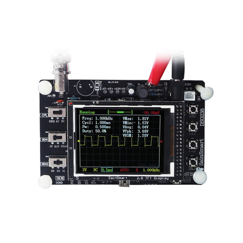 [Discontinued] SainSmart DSO238 2.8" TFT Digital Oscilloscope Kit DIY parts 1Msps + Probe US stock