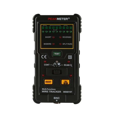 [Discontinued] PEAKMETER MS6816 RJ45 RJ11 Network Cable Wire Tracker Telephone Line Tester CAT5