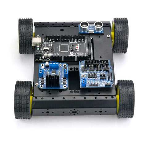 [Discontinued] 4WD Robot Car Chassis Kit