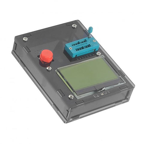 [Discontinued] SainSmart 12864 Pocketable Transistor Tester Capacitance ESR Diode Triode Triac MOS Meter LCR-T3 Black