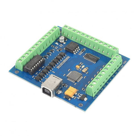 [Discontinued] 4-Axis CNC Mach3 USB Motion Controller Card Interface Breakout Board