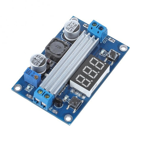 [Discontinued] SainSmart Adjustable Boost 3~35V to 3.5~35V 5/12V DC Regulated Power Supply Voltage Converter Module with Digital Voltmeter