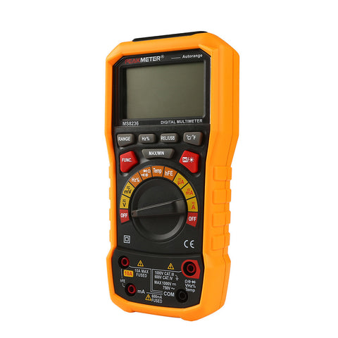 [Discontinued] MS8236 Digital Multimeter AC DC Volt Current Meter with Auto Power off, Temperature Test