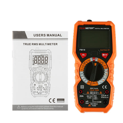 [Discontinued] PM18 Digital Multimeter High Precision AC DC Current Voltage Digital Meter Tester