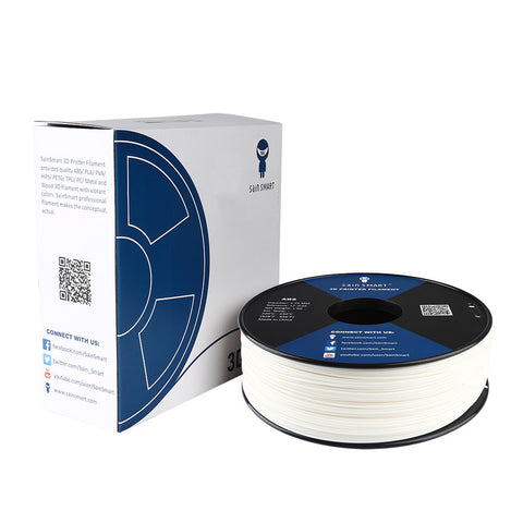 [Discontinued] White, ABS Filament 1.75mm 1kg/2.2lb