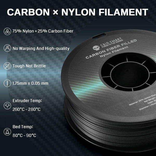 Fibre de carbone haute température (CF25) - Filament de nylon performa