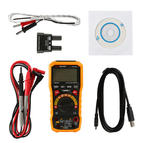 [Discontinued] MS8236 Digital Multimeter AC DC Volt Current Meter with Auto Power off, Temperature Test