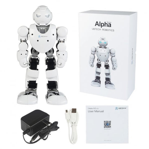 [Discontinued] Alpha 1S Intelligent 3D Programmable Humaniod Robot (White)