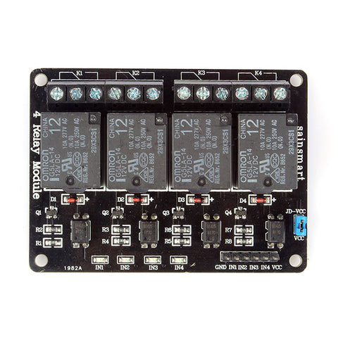 [Discontinued] OMRON 4-Channel 12V Optocoupler Relay Module