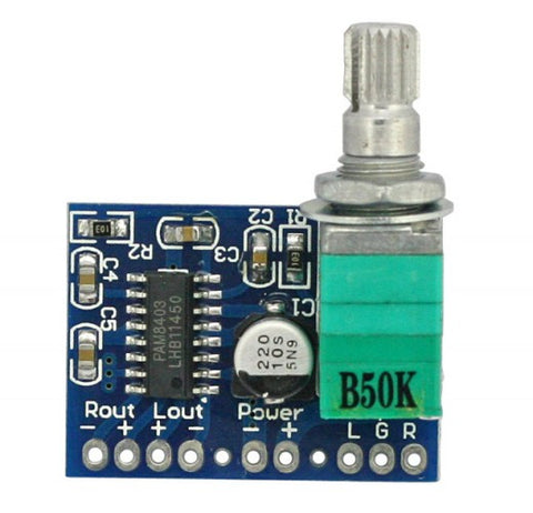 [Discontinued] Mini PAM8403 5V Digital Amplifier Board USB Power Supply