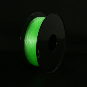 Luminous Green, Glow-in-the-dark Flexible TPU Filament 1.75mm 1kg/2.2lb