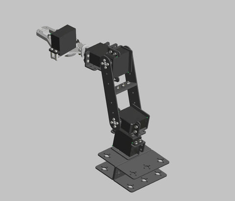 [Discontinued] S5 5-Axis Desktop Robotic Arm with Servos