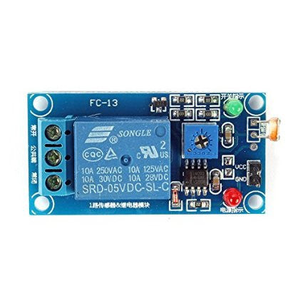 [Discontinued] 5V Photoresistance Sensor Relay Light Control Switch For Arduino Raspberry Pi