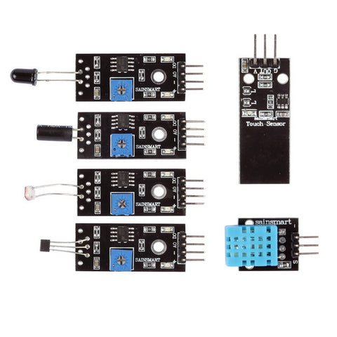 [Discontinued] 20 in 1 Sensor Modules Kit for Arduino ( Work with All Arduino Boards)