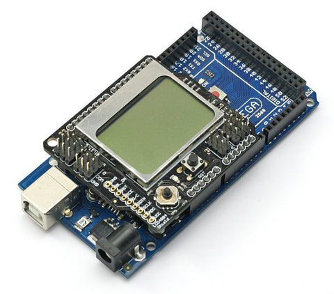 [Discontinued] SainSmart Mega2560+LCD 4884 Shield For Arduino AVR ATMEGA ATMEL ATMEGA2560 MCU