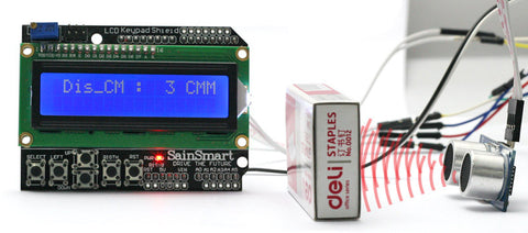 [Discontinued] UNO Protype Kit +LCD Keypad+Prototype Shield+HC-SR04 Distance Sensor