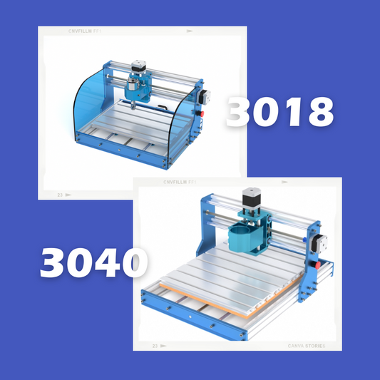 CNC 3018 to 3040 Upgrade with High Power Spindle Motor.