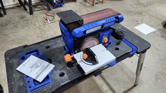 Review Adjustable Belt Disc Sander: Perfect for Hobbyists.