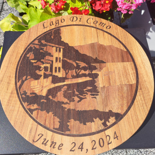 Making a Lazy Susan with wooden inlay on 4040-PRO.