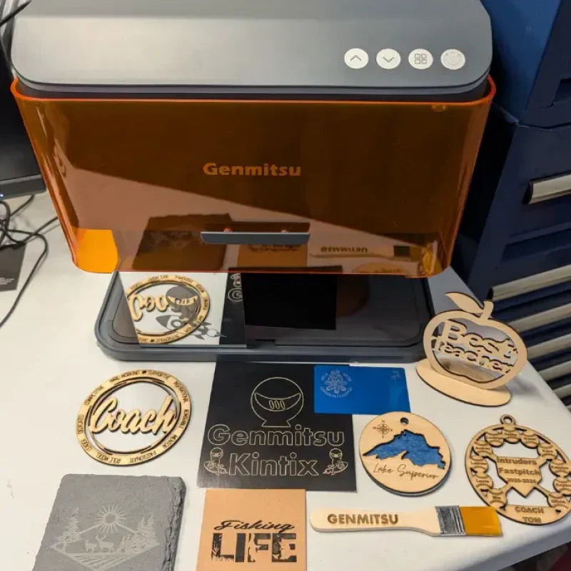 Genmitsu Kintix Laser Engraver Review 5W – A Hybrid Galvo + Gantry Machine Built for Speed and Precision