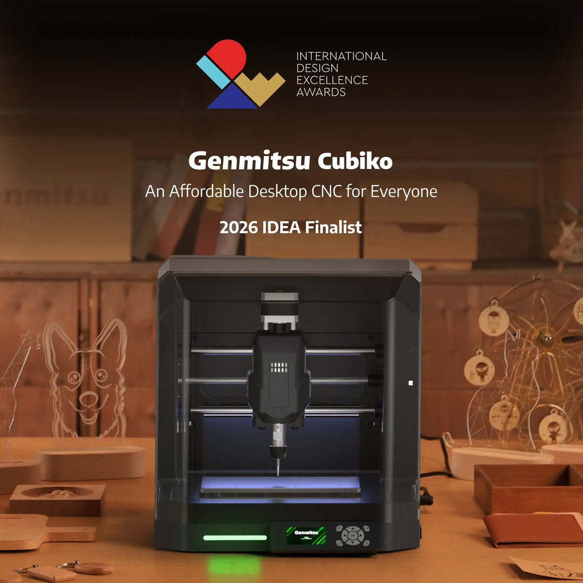 Genmitsu Cubiko Desktop CNC Machine Receives 2026 IDEA Award