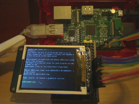 Adafruit/SainSmart 1.8" TFT LCD display for Raspberry Pi.