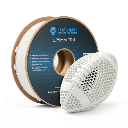 TPU Filament 1.75mm, Upgrade 1KG (2.2 lbs) 95A Flexible TPU, ±0.05mm Accuracy, 3D Printer Filament, Compatible with Most FDM Printers