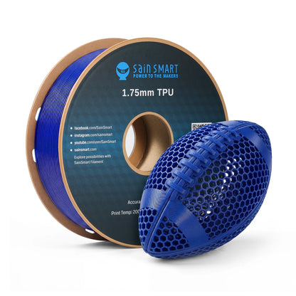 TPU Filament 1.75mm, Upgrade 1KG (2.2 lbs) 95A Flexible TPU, ±0.05mm Accuracy, 3D Printer Filament, Compatible with Most FDM Printers