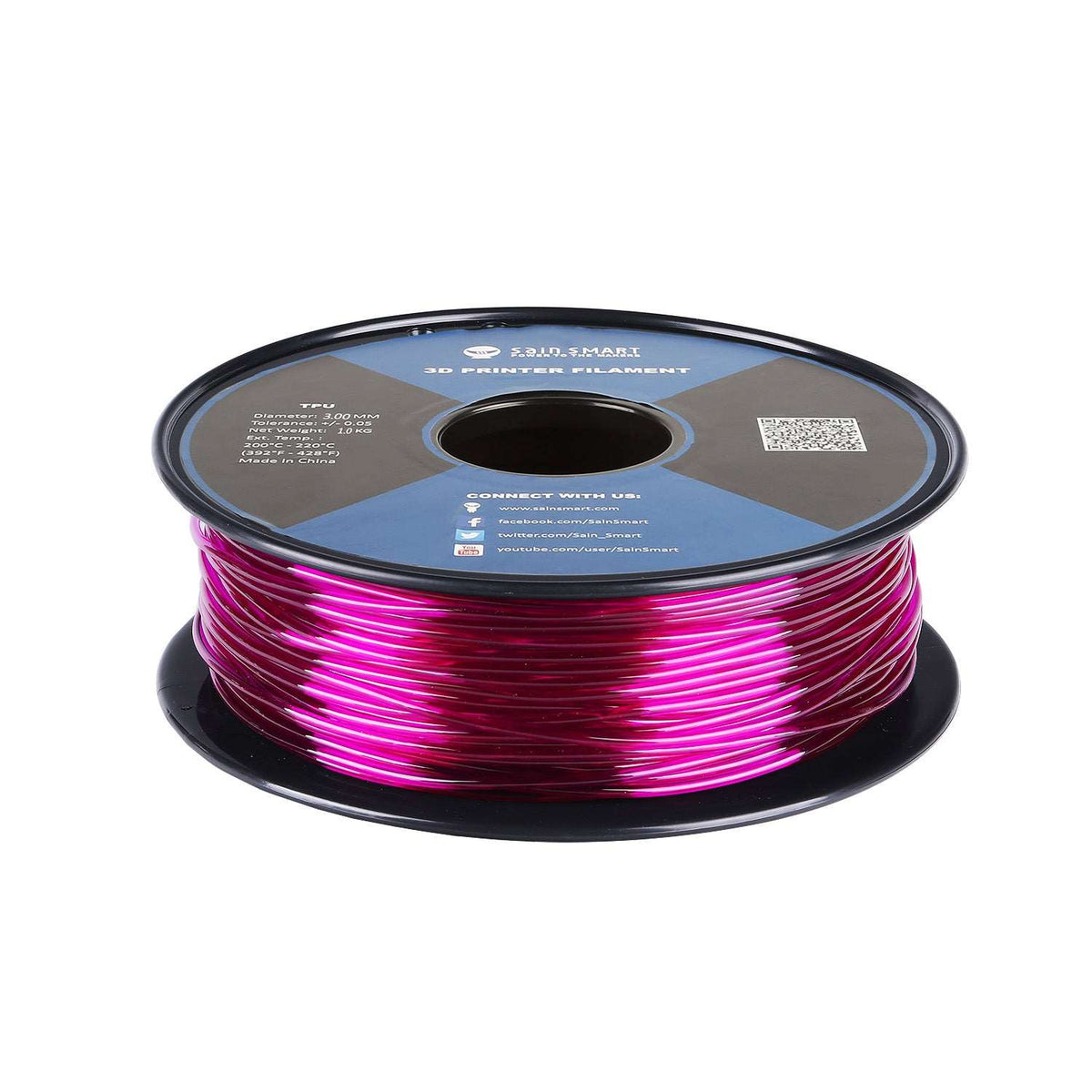 3mm TPU Flexible 3D Printing Filament 3mm 1kg/2.2lbs – SainSmart.com