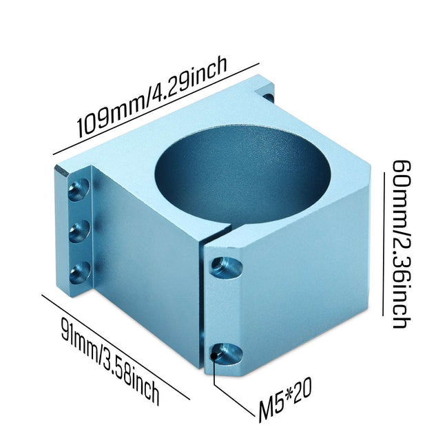 6050 φ65-69mm Aluminum Spindle Mount for CNC Spindle or Trimmer Router ...