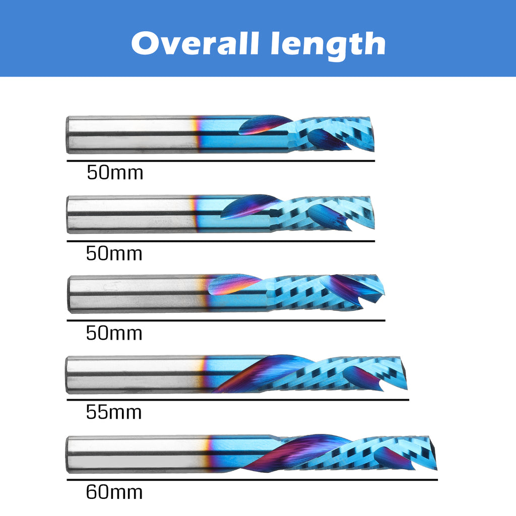 Uxcell Carbide Flute End Mill CNC Router Bit 1.5mm X 7mm