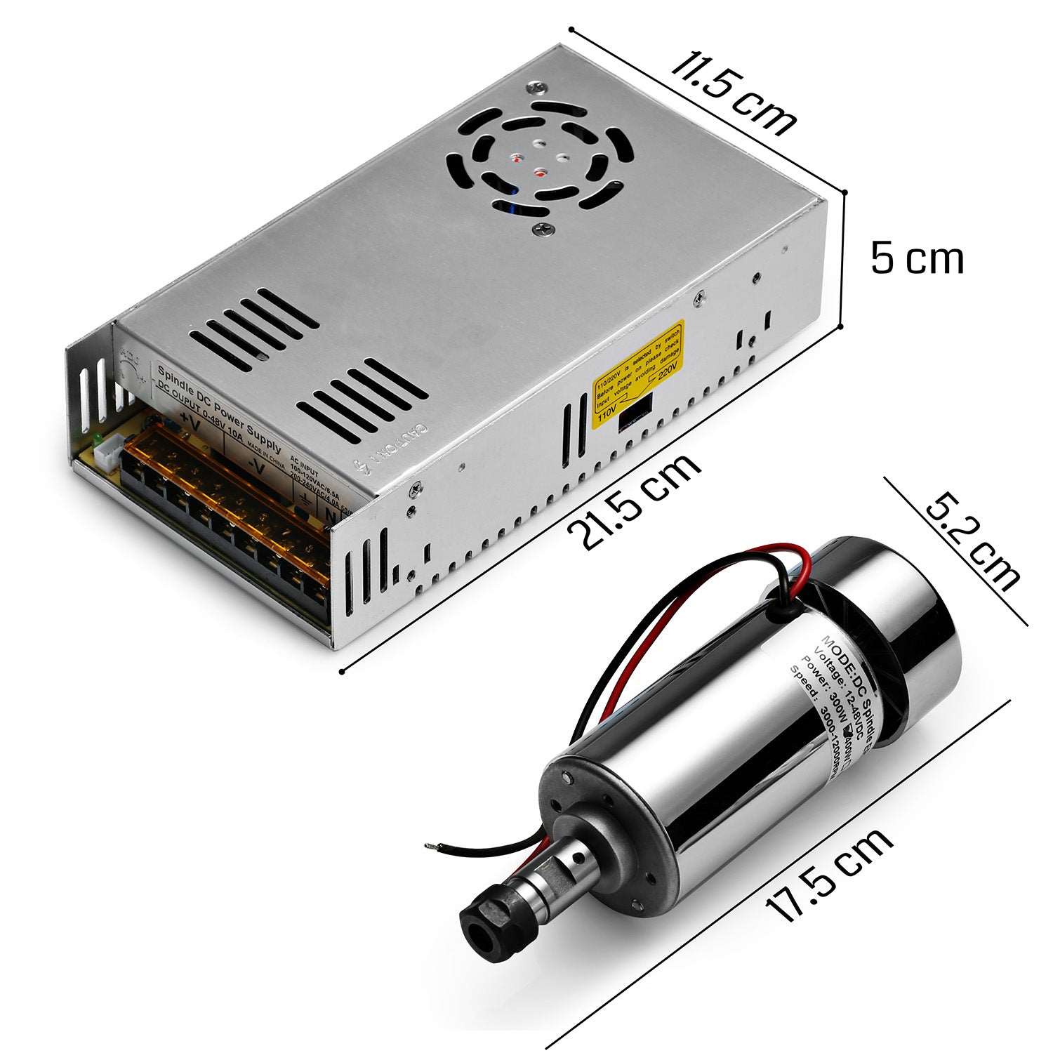 Genmitsu 300W φ52mm Spindle Upgrade Kit for 3018 Series CNC