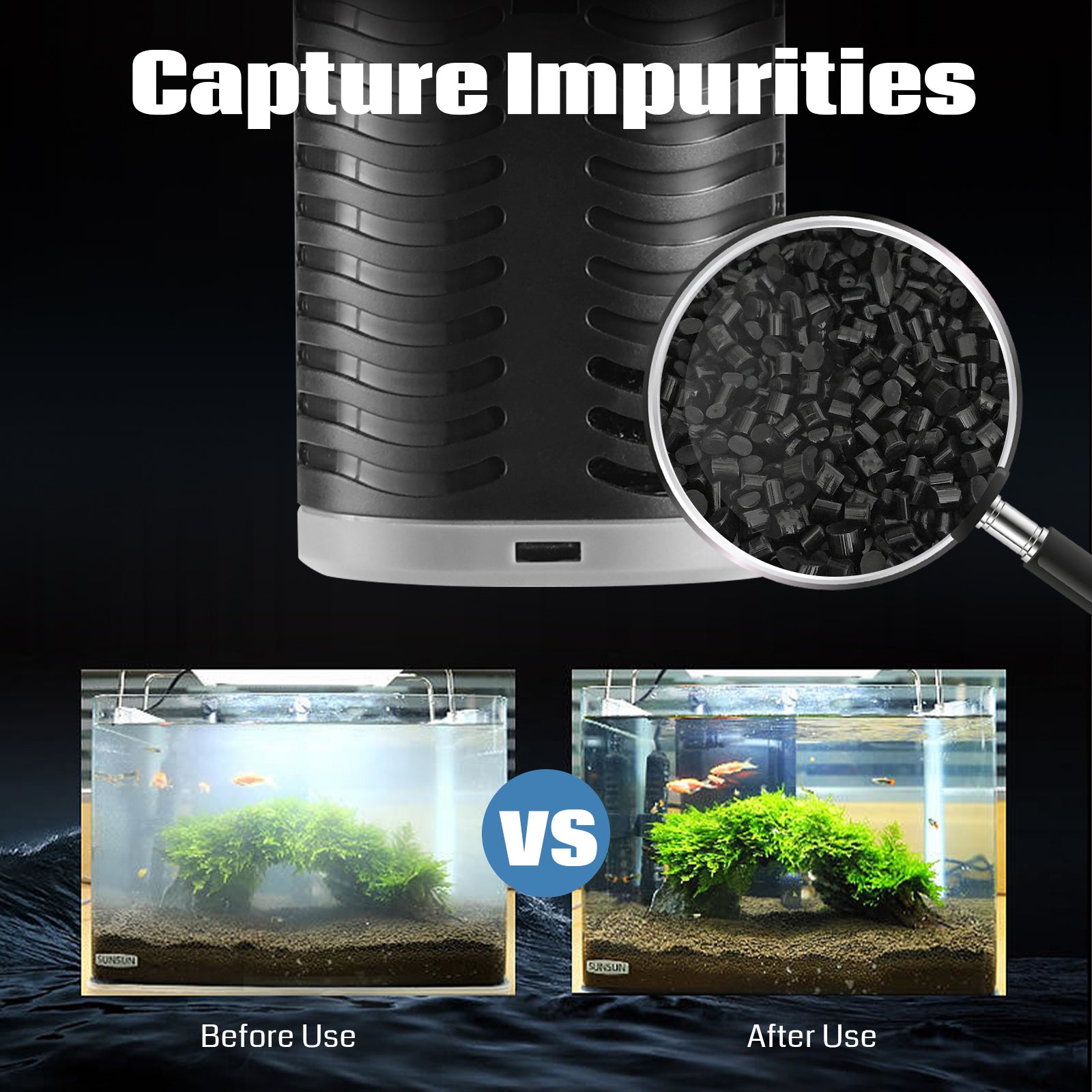 XpertMatic Quiet 2-3 Stages Aquarium Filter – SainSmart.com