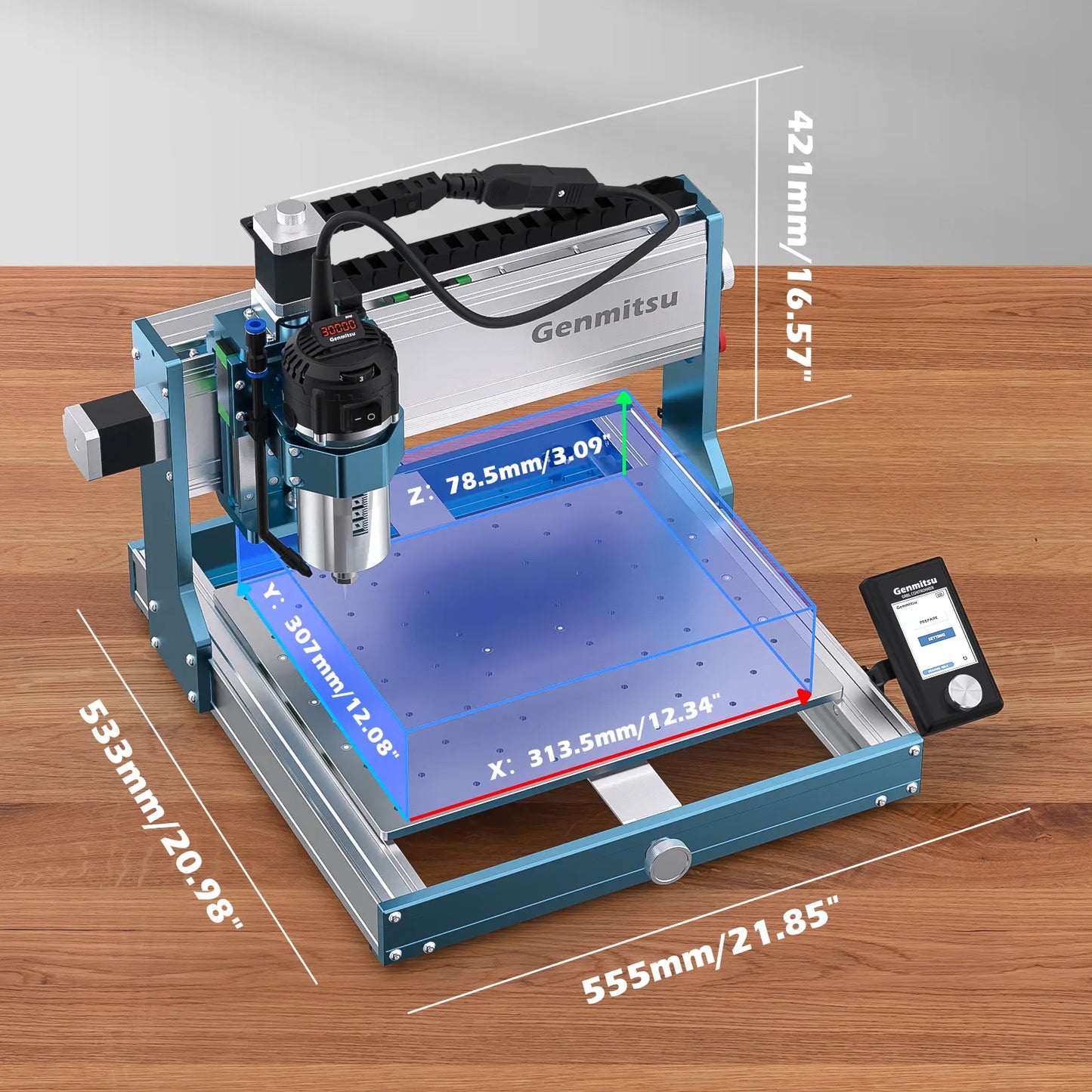 3030-PROVer Ultra CNC Router Machine for Metal, All Metal CNC Engraver with Powerful 710W Spindle