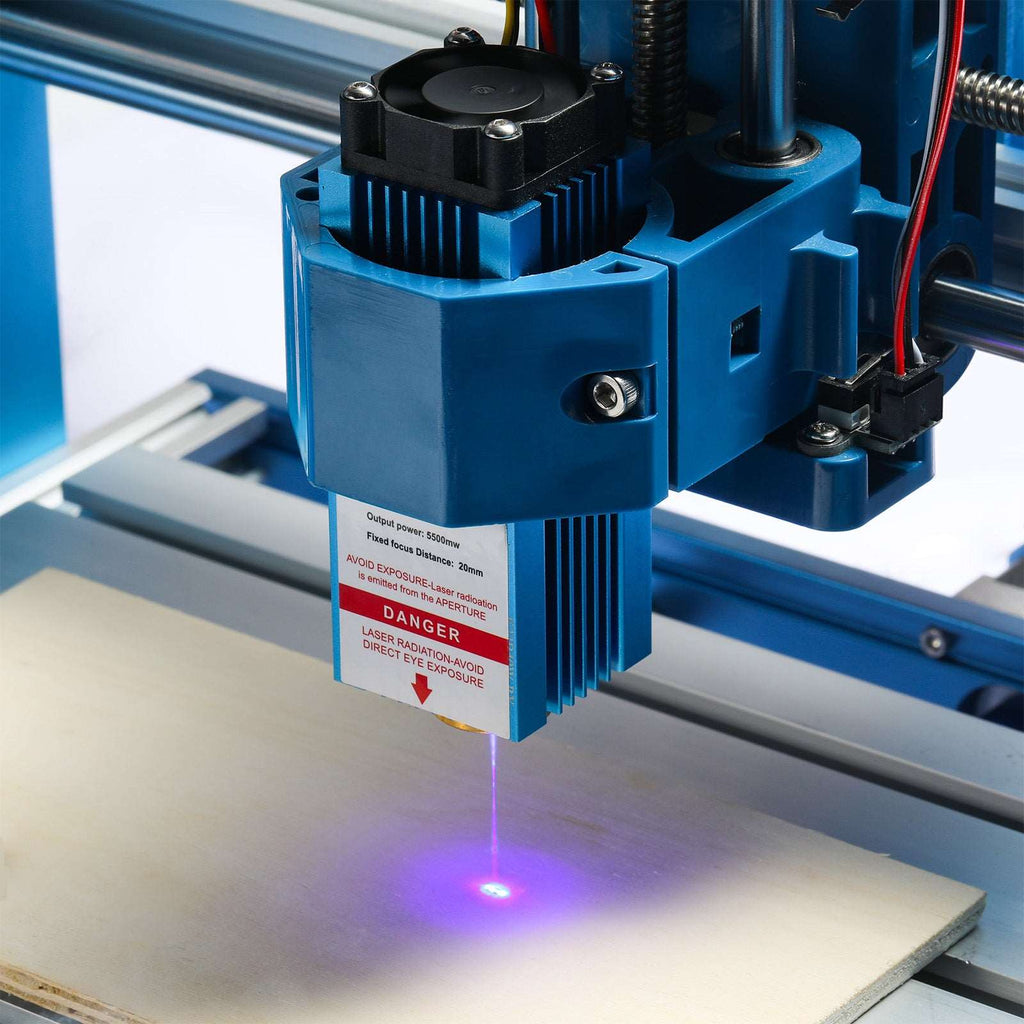 Genmitsu 5.5W Blue-Violet Light Fixed Focus Laser Module Kit, For CNC ...