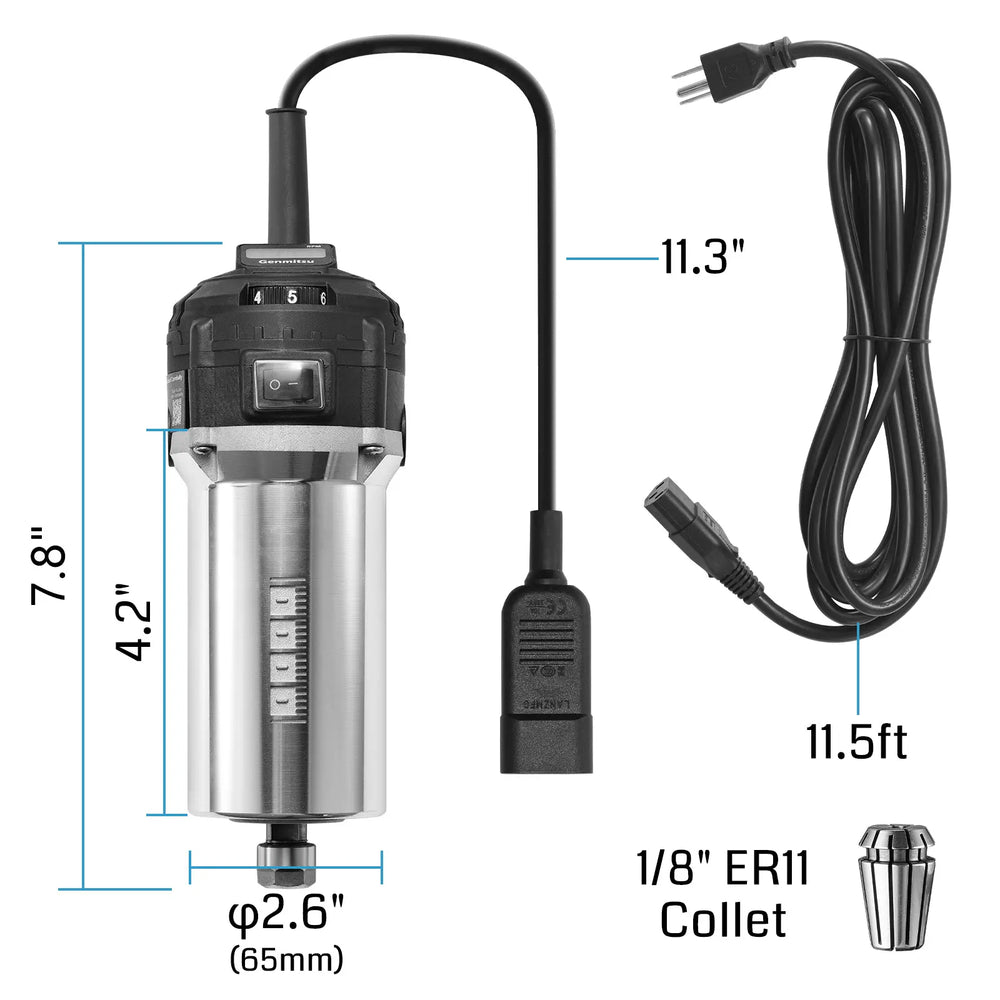 710W CNC Compact Router 65mm Diameter, Spindle Motor with LCD 710W CNC Compact Router 65mm Diameter, Spindle Motor with LCD