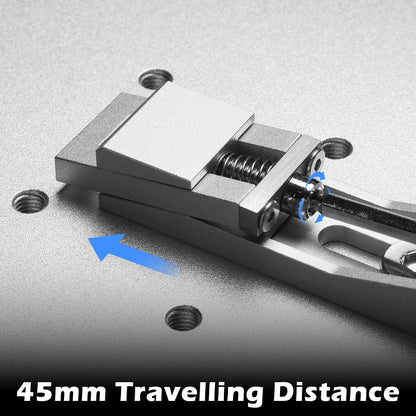Upgrade CNC Router Vise Clamp for Large Woodworking & Metalworking Project, Low Profile Aluminum Toe Clamp, Size 4.2x0.9x0.6" (106x22x15mm), (2PCs/4PCs)