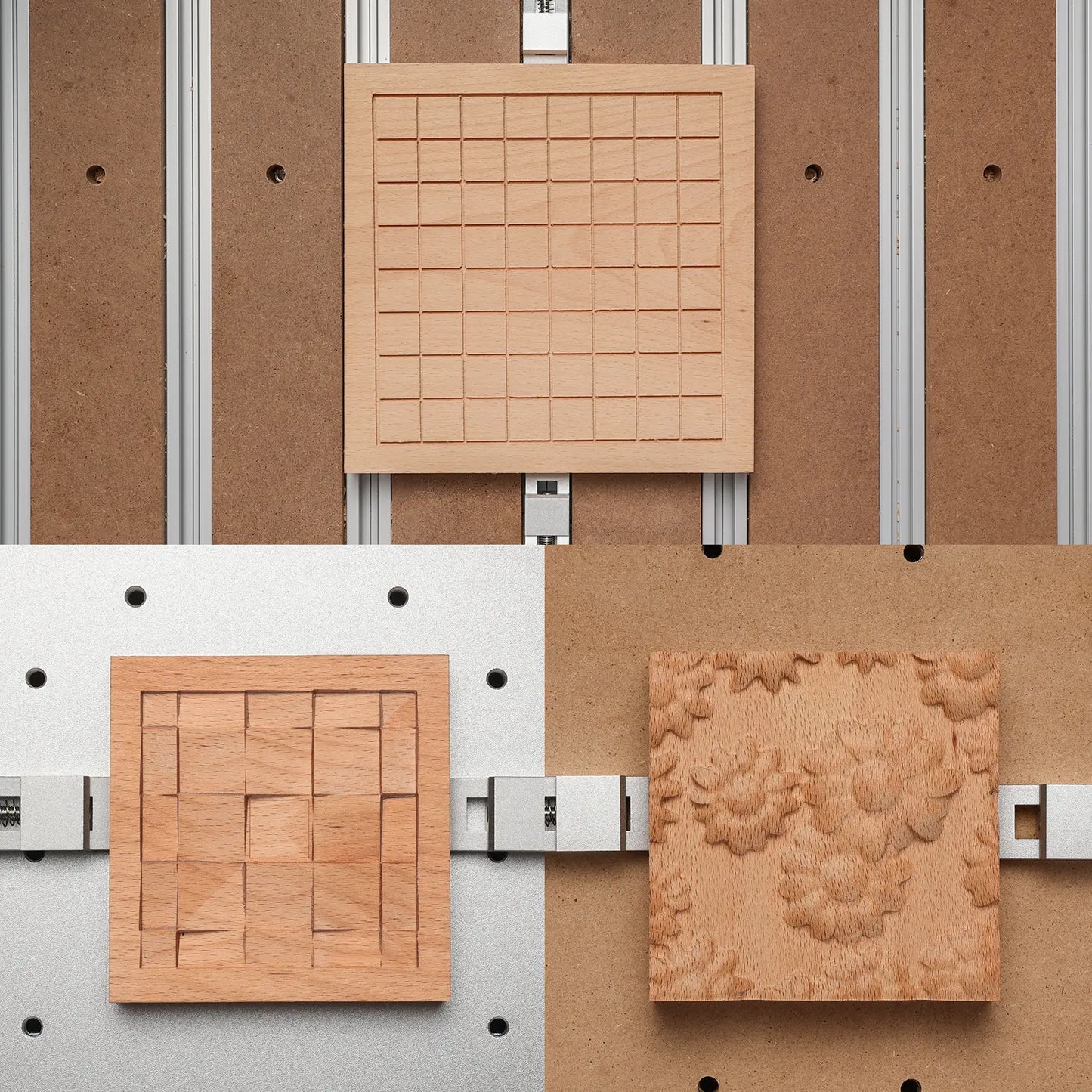 Upgrade CNC Router Vise Clamp for Large Woodworking & Metalworking Project, Low Profile Aluminum Toe Clamp, Size 4.2x0.9x0.6" (106x22x15mm), (2PCs/4PCs)
