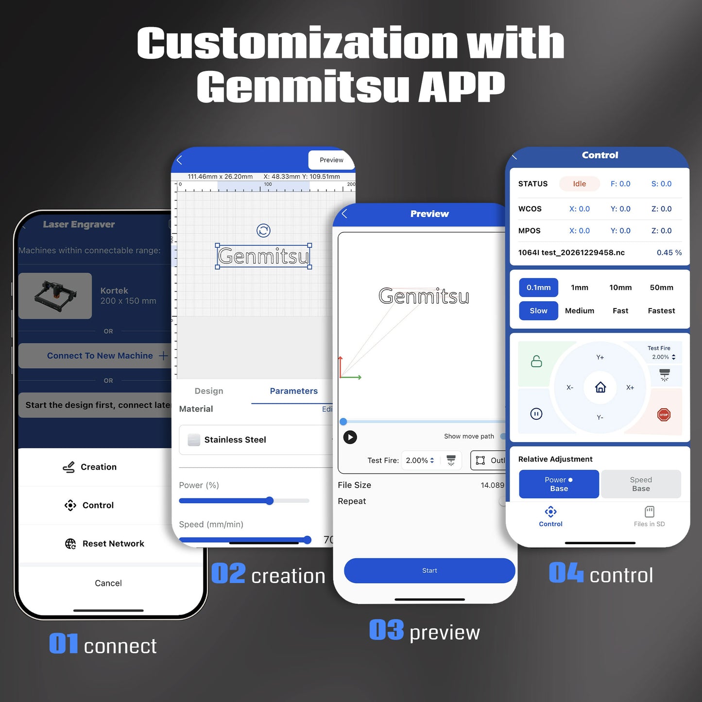 1064nm Infrared Laser Module, 1W Accessory for Kortek, Kiosk Laser Engraver Machine, with 0.01mm Engraving Accuracy, for Metal, Acrylic, Hard Plastic, DIY Projects, Class1