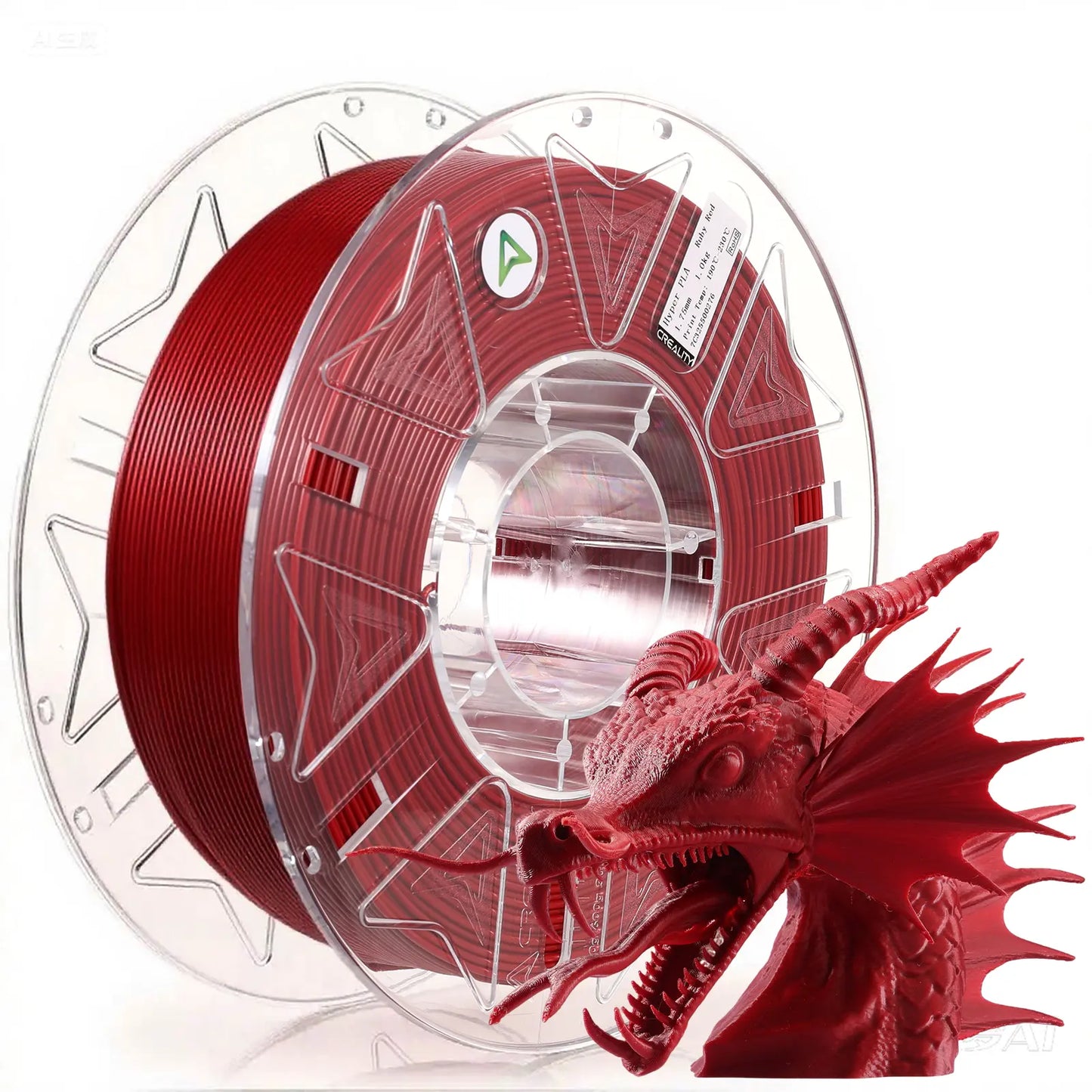 Creality Hyper RFID PLA Filament 1.75mm, 3D Printer Filament for High Speed 30-600mm/s Support CFS, 2.2 LBS (1KG) Spool, Dimensional Accuracy +/- 0.03mm