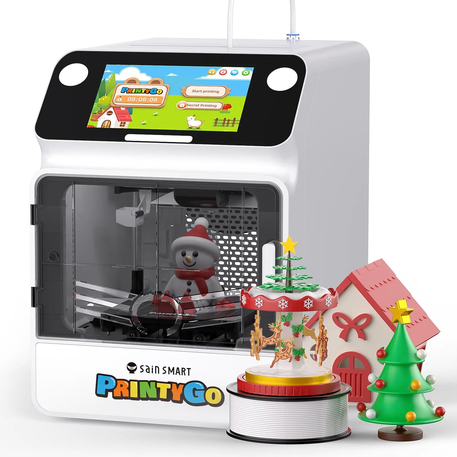 SainSmart PrintyGo 3D Printer for Kids, Safe & Easy 3D Printing for Creative STEM Learning