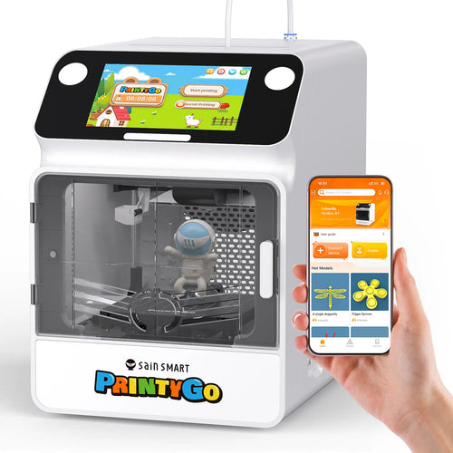 SainSmart PrintyGo 3D Printer for Kids, Safe & Easy 3D Printing for Creative STEM Learning.
