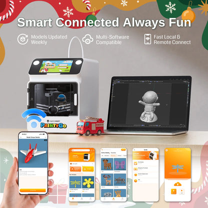 SainSmart PrintyGo 3D Printer for Kids, Safe & Easy 3D Printing for Creative STEM Learning